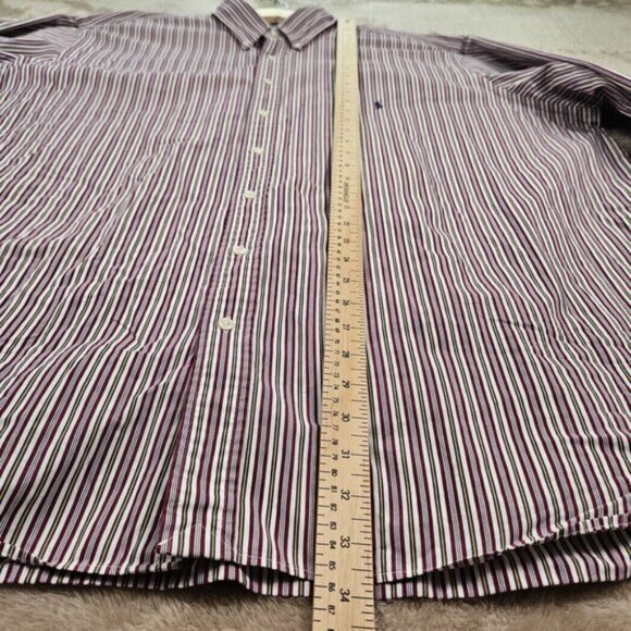 Ralph Lauren Classic Fit Dress Shirt Striped Men's Size 3XB Big Man Long Sleeve - Picture 4 of 10